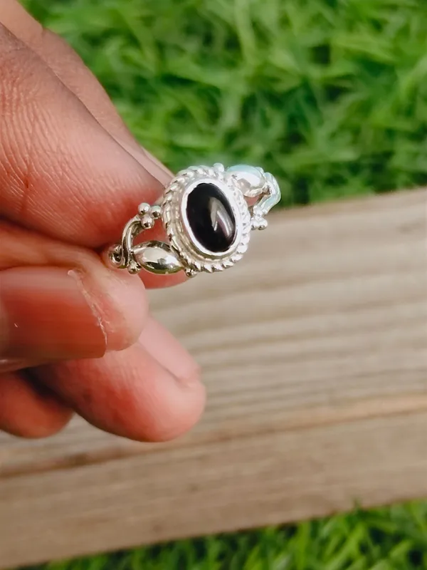 Silver_&_Black_Sterling_Silver_925_Premium_&_Elegant_Boho_Ring_For_Girls_&_Women
