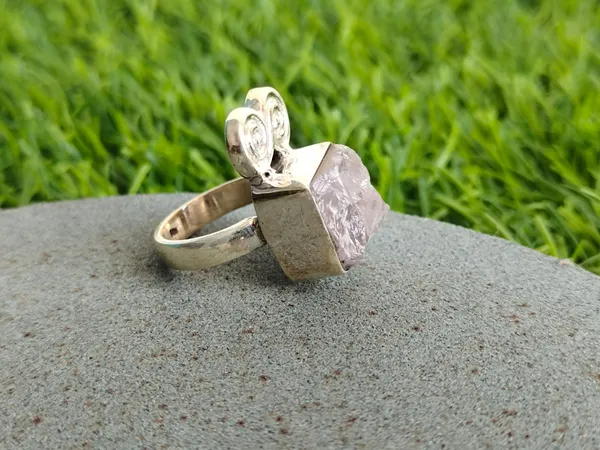Silver_&_Pink_Sterling_Silver_925_Premium_&_Elegant_Boho_Ring_For_Girls_&_Women