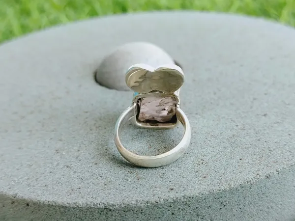 Silver_&_Pink_Sterling_Silver_925_Premium_&_Elegant_Boho_Ring_For_Girls_&_Women