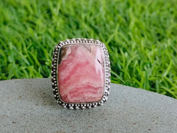 Silver_&_Pink_Sterling_Silver_925_Premium_&_Elegant_Boho_Ring_For_Girls_&_Women
