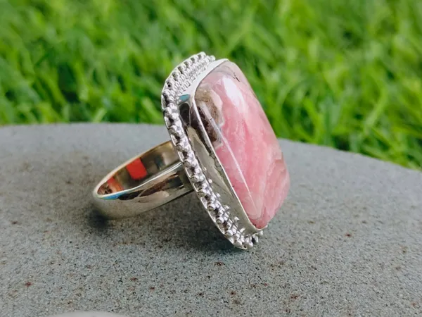 Silver_&_Pink_Sterling_Silver_925_Premium_&_Elegant_Boho_Ring_For_Girls_&_Women