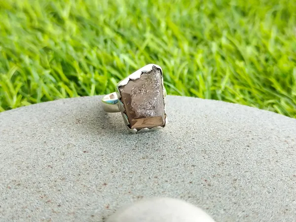 Silver_&_Brown_Sterling_Silver_925_Premium_&_Elegant_Boho_Ring_For_Girls_&_Women