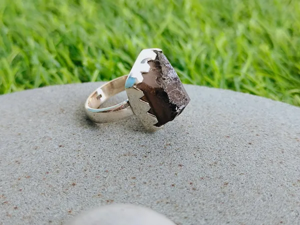 Silver_&_Brown_Sterling_Silver_925_Premium_&_Elegant_Boho_Ring_For_Girls_&_Women