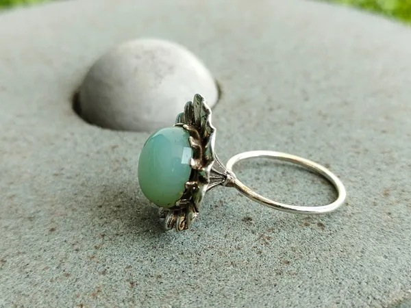 Silver_&_White_Sterling_Silver_925_Premium_&_Elegant_Boho_Ring_For_Girls_&_Women