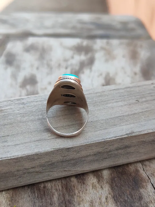 Silver_&_Green_Sterling_Silver_925_Premium_&_Elegant_Boho_Ring_For_Girls_&_Women