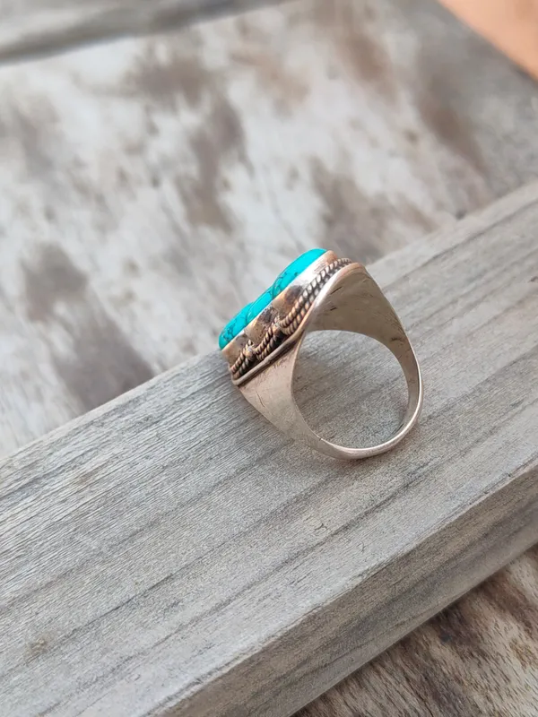 Silver_&_Green_Sterling_Silver_925_Premium_&_Elegant_Boho_Ring_For_Girls_&_Women