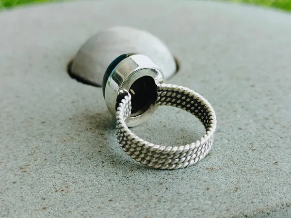 Silver_&_Grey_&_Blue_Sterling_Silver_925_Premium_&_Elegant_Boho_Ring_For_Girls_&_Women