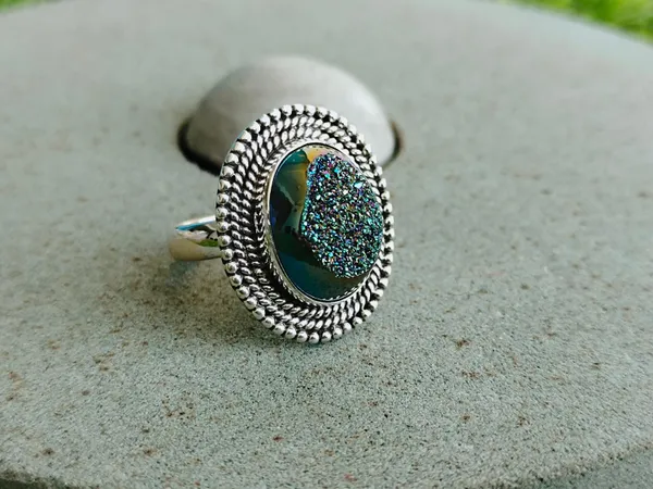 Silver_&_Blue_Sterling_Silver_925_Premium_&_Elegant_Boho_Ring_For_Girls_&_Women