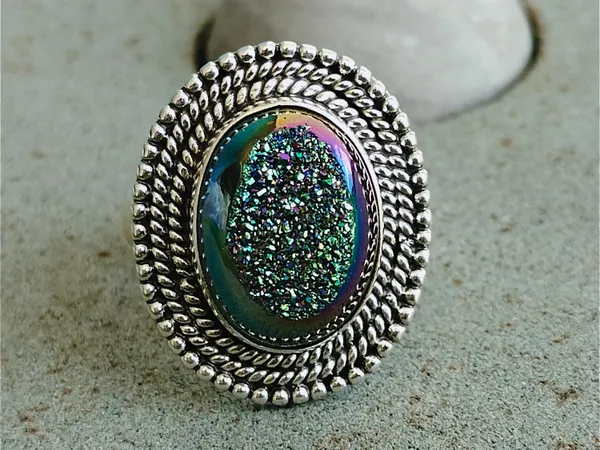Silver_&_Blue_Sterling_Silver_925_Premium_&_Elegant_Boho_Ring_For_Girls_&_Women