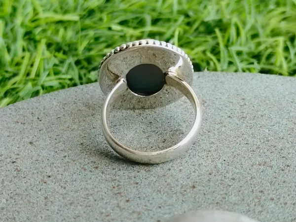 Silver_&_Blue_Sterling_Silver_925_Premium_&_Elegant_Boho_Ring_For_Girls_&_Women