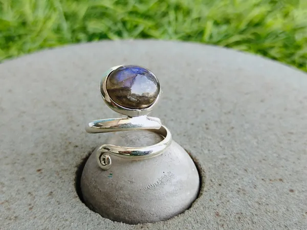 Silver_&_Blue_&_Grey_Sterling_Silver_925_Premium_&_Elegant_Boho_Ring_For_Girls_&_Women