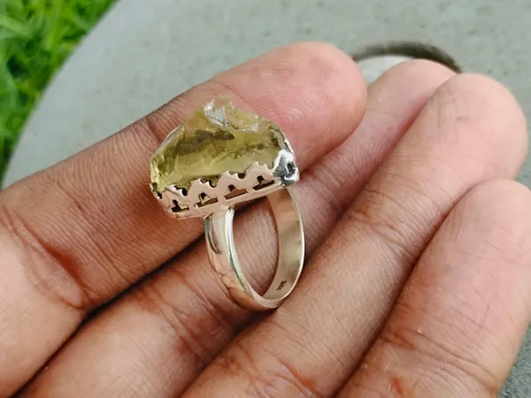 Silver_&_Yellow_Sterling_Silver_925_Premium_&_Elegant_Boho_Ring_For_Girls_&_Women