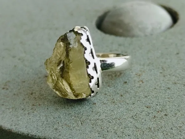 Silver_&_Yellow_Sterling_Silver_925_Premium_&_Elegant_Boho_Ring_For_Girls_&_Women