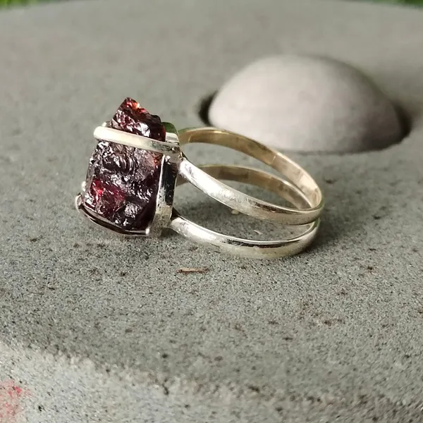 Silver_&_Red_Sterling_Silver_925_Premium_&_Elegant_Boho_Ring_For_Girls_&_Women