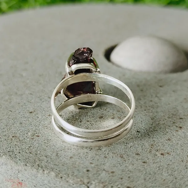 Silver_&_Red_Sterling_Silver_925_Premium_&_Elegant_Boho_Ring_For_Girls_&_Women