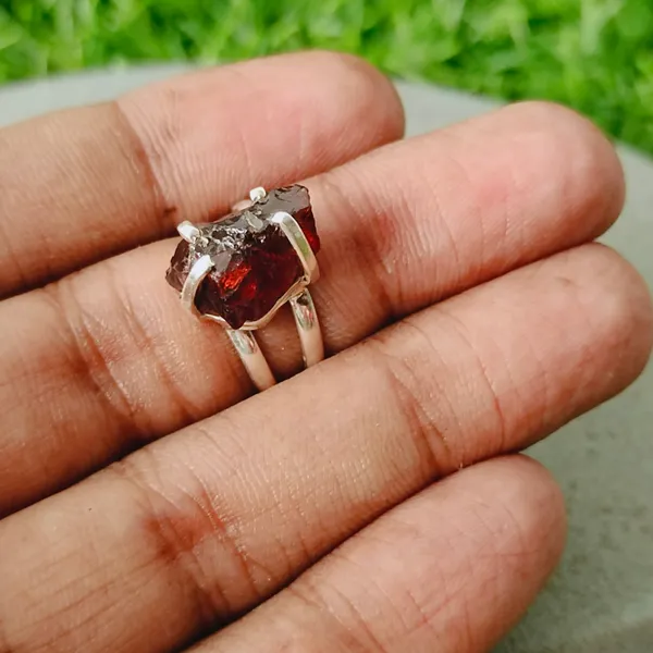 Silver_&_Red_Sterling_Silver_925_Premium_&_Elegant_Boho_Ring_For_Girls_&_Women
