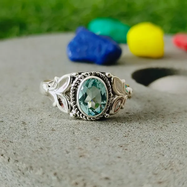 Silver_&_Blue_Sterling_Silver_925_Premium_&_Elegant_Boho_Ring_For_Girls_&_Women
