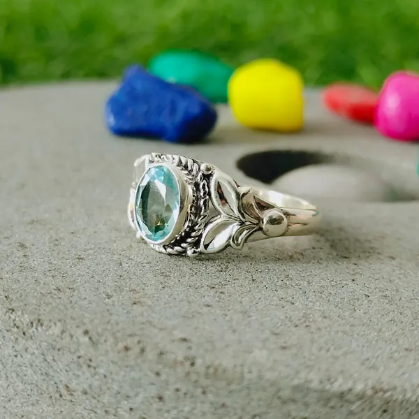Silver_&_Blue_Sterling_Silver_925_Premium_&_Elegant_Boho_Ring_For_Girls_&_Women