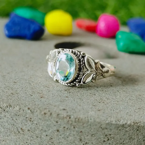 Silver_&_Blue_Sterling_Silver_925_Premium_&_Elegant_Boho_Ring_For_Girls_&_Women