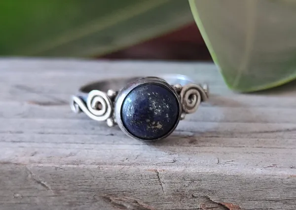 Silver_&_Blue_Sterling_Silver_925_Premium_&_Elegant_Boho_Ring_For_Girls_&_Women