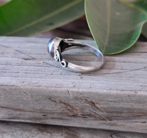 Silver_&_Blue_Sterling_Silver_925_Premium_&_Elegant_Boho_Ring_For_Girls_&_Women