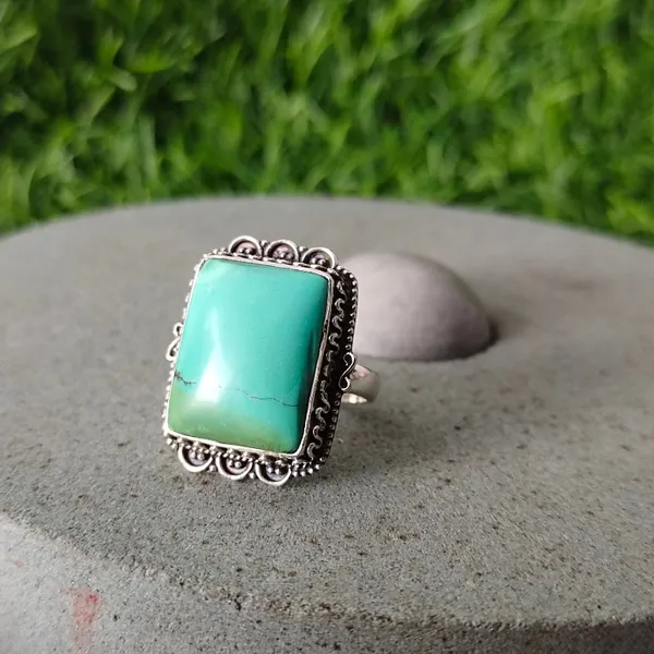 Silver_&_Green_Sterling_Silver_925_Premium_&_Elegant_Boho_Ring_For_Girls_&_Women
