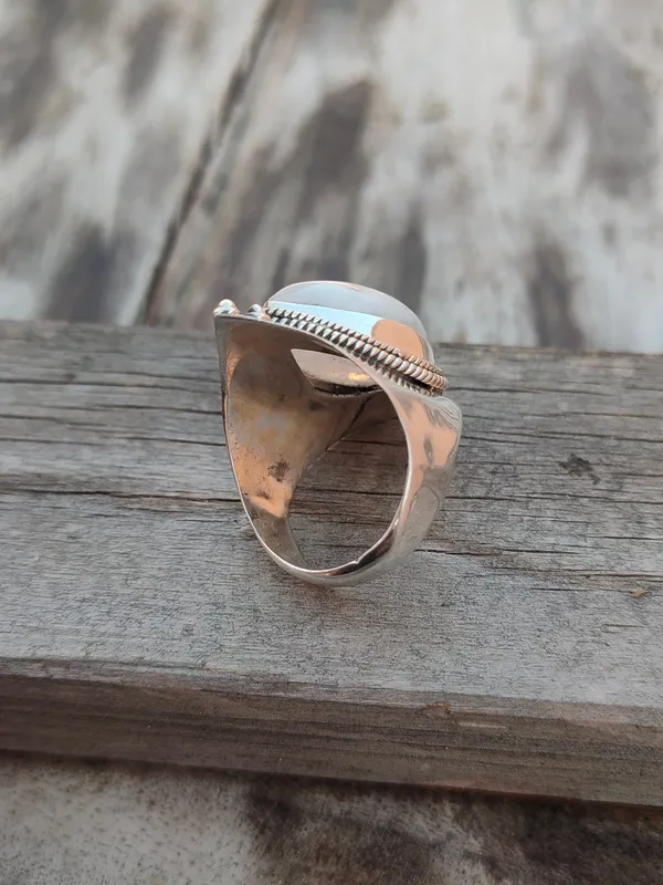 Silver_&_Multicolor_Sterling_Silver_925_Premium_&_Elegant_Boho_Ring_For_Girls_&_Women