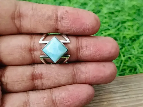 Silver_&_Blue_Sterling_Silver_925_Premium_&_Elegant_Designer_Ring_For_Girls_&_Women