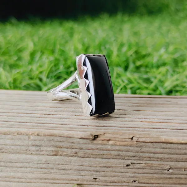 Silver_&_Black_Sterling_Silver_925_Premium_&_Elegant_Boho_Ring_For_Girls_&_Women