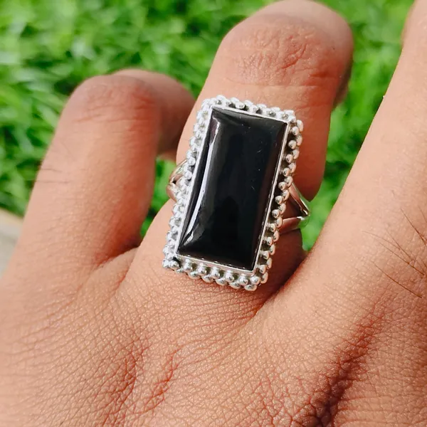 Silver_&_Black_Sterling_Silver_925_Premium_&_Elegant_Boho_Ring_For_Girls_&_Women
