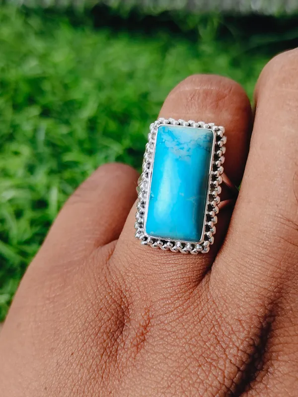 Silver_&_Blue_Sterling_Silver_925_Premium_&_Elegant_Boho_Ring_For_Girls_&_Women