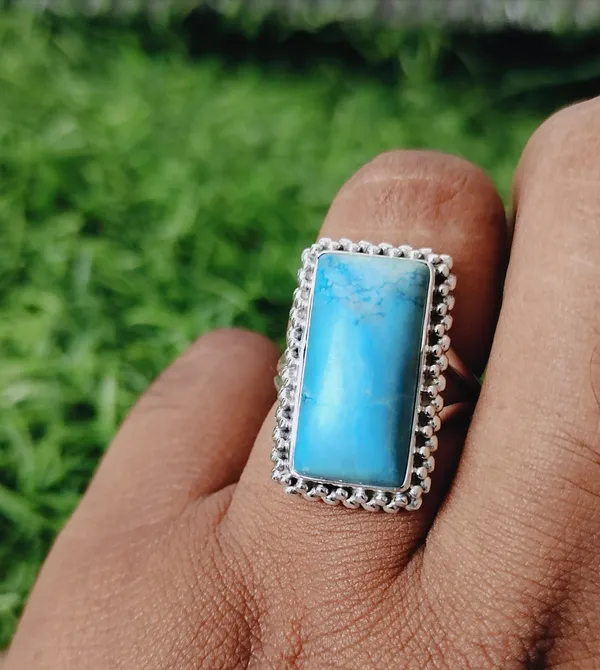 Silver_&_Blue_Sterling_Silver_925_Premium_&_Elegant_Boho_Ring_For_Girls_&_Women