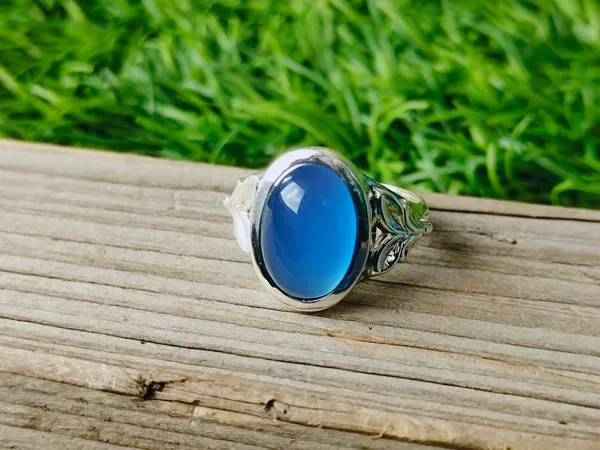 Silver_&_Blue_Sterling_Silver_925_Premium_&_Elegant_Boho_Ring_For_Girls_&_Women