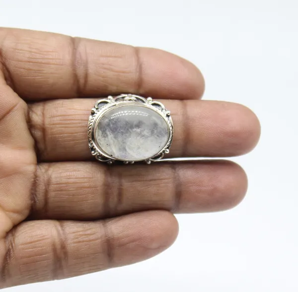 Silver_&_Multicolor_Sterling_Silver_925_Premium_&_Elegant_Boho_Ring_For_Girls_&_Women