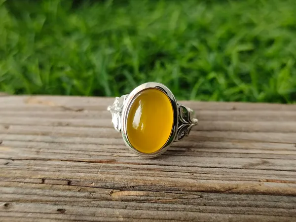 Silver_&_Yellow_Sterling_Silver_925_Premium_&_Elegant_Boho_Ring_For_Girls_&_Women