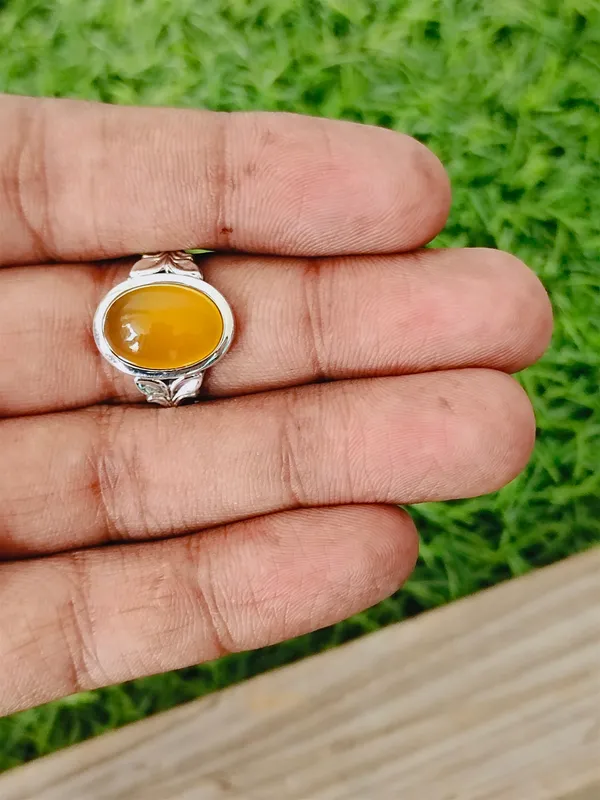Silver_&_Yellow_Sterling_Silver_925_Premium_&_Elegant_Boho_Ring_For_Girls_&_Women