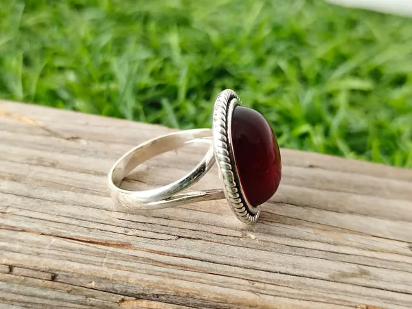 Silver_&_Red_Sterling_Silver_925_Premium_&_Elegant_Boho_Ring_For_Girls_&_Women
