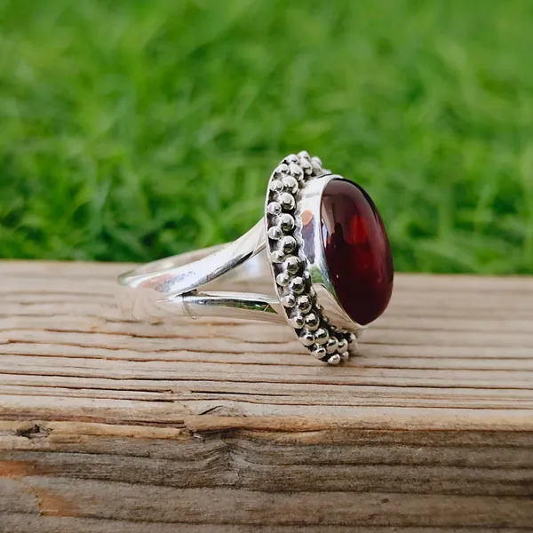 Silver_&_Red_Sterling_Silver_925_Premium_&_Elegant_Boho_Ring_For_Girls_&_Women