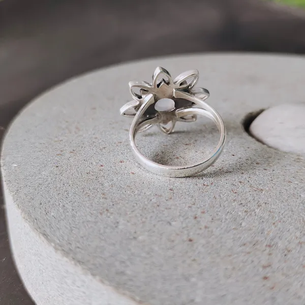 Silver_&_White_With_Blue_Sterling_Silver_925_Premium_&_Elegant_Boho_Ring_For_Girls_&_Women