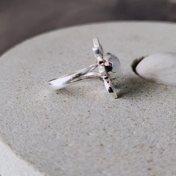 Silver_&_White_With_Blue_Sterling_Silver_925_Premium_&_Elegant_Boho_Ring_For_Girls_&_Women