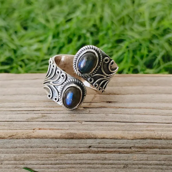 Silver_&_Blue_Sterling_Silver_925_Premium_&_Elegant_Designer_Ring_For_Girls_&_Women