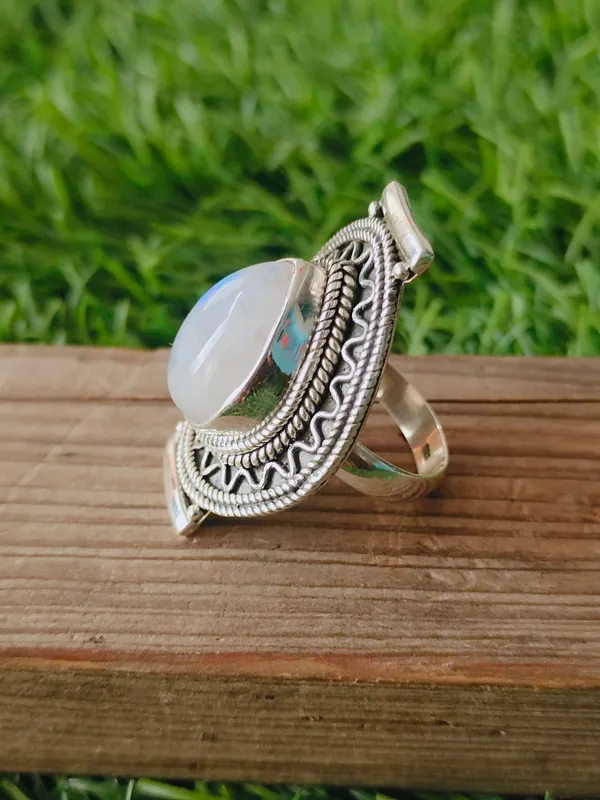 Silver_&_Multicolor_Sterling_Silver_925_Premium_&_Elegant_Boho_Ring_For_Girls_&_Women