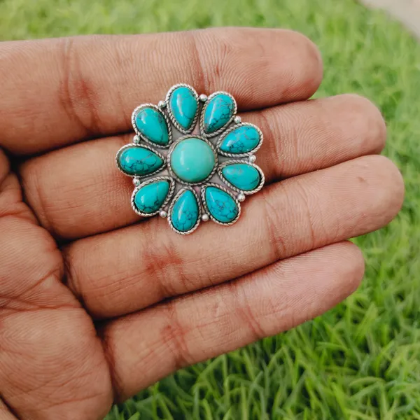 Silver_&_Blue_Sterling_Silver_925_Premium_&_Elegant_Boho_Ring_For_Girls_&_Women