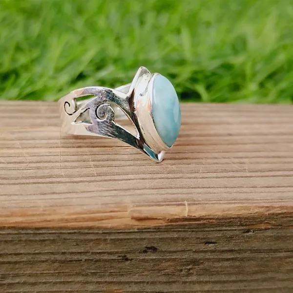 Silver_&_Sky_Blue_Sterling_Silver_925_Premium_&_Elegant_Boho_Ring_For_Girls_&_Women