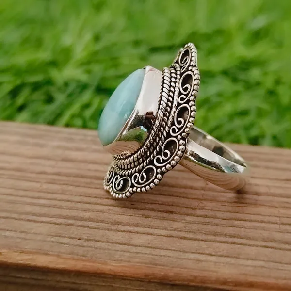 Silver_&_Grey_Sterling_Silver_925_Premium_&_Elegant_Boho_Ring_For_Girls_&_Women