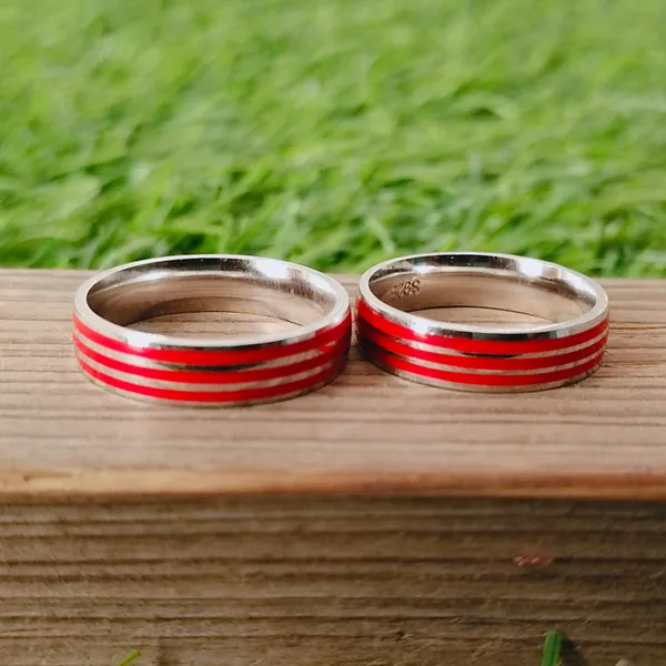 Silver_&_Silver_&_Red_Sterling_Silver_925_Premium_&_Elegant_Boho_Ring_For_Girls_&_Women