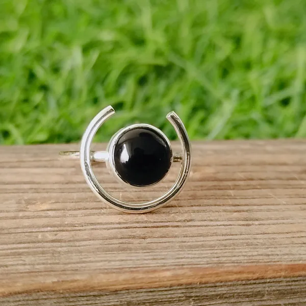 Silver_&_Black_Sterling_Silver_925_Premium_&_Elegant_Minimal_Ring_For_Girls_&_Women
