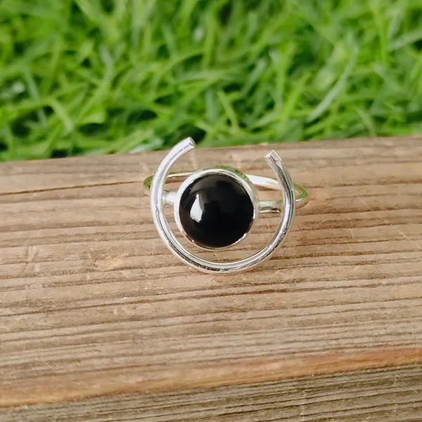 Silver_&_Black_Sterling_Silver_925_Premium_&_Elegant_Minimal_Ring_For_Girls_&_Women
