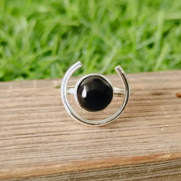 Silver_&_Black_Sterling_Silver_925_Premium_&_Elegant_Minimal_Ring_For_Girls_&_Women