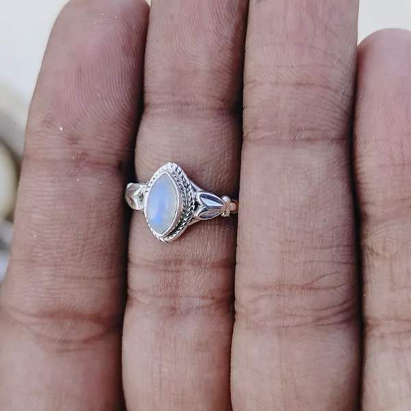 Silver_&_White_With_Blue_Sterling_Silver_925_Premium_&_Elegant_Boho_Ring_For_Girls_&_Women